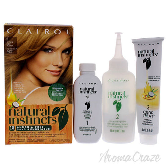 Natural Instincts Haircolor - 9 Light Blonde by Clairol for 