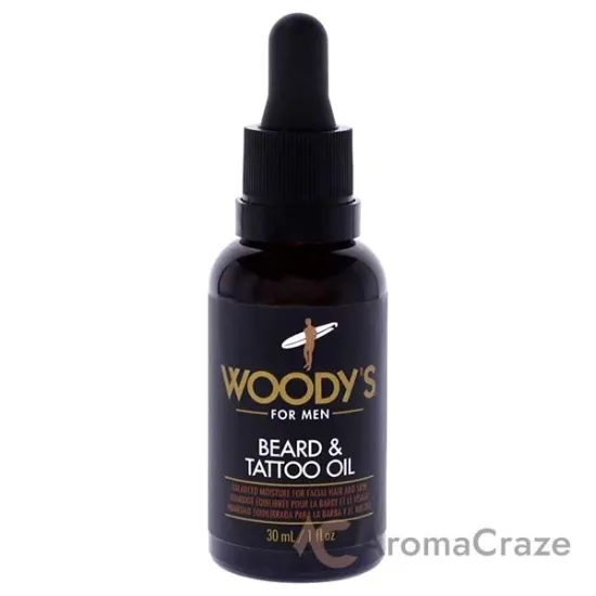 Picture of Beard and Tattoo Oil by Woodys for Men - 1 oz Oil