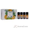 Picture of Organic Aromatherapy Set by Cliganic for Unisex - 4 Pc 0.016oz Oil - Peppermint, 0.016oz Oil - Eucalyptus, 0.016oz Oil - Tea Tree, 0.016oz Oil - Orange