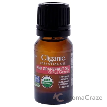 Picture of Organic Pink Grapefruit by Cliganic for Unisex - 0.33 oz Oil