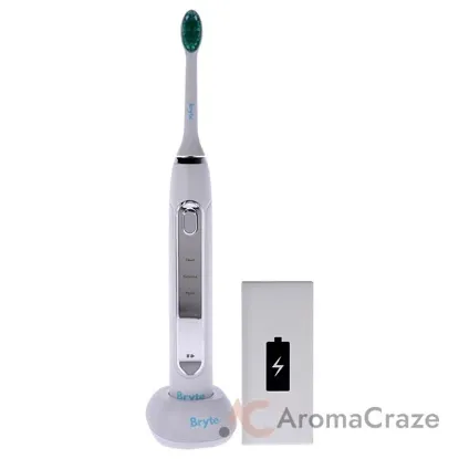 Picture of LED Electric Toothbrush Kit by Bryte for Unisex - 5 Pc Electric Toothbrush, 2 Toothbrush, Charger Base, Charging Cable