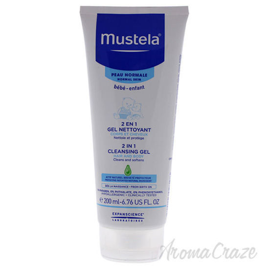 2-In-1 Cleansing Gel Hair and Body by Mustela for Kids - 6.7