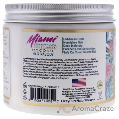 Picture of Miami South Beach Curls - Curl Enhancing by Okay for Women - 17 oz Masque