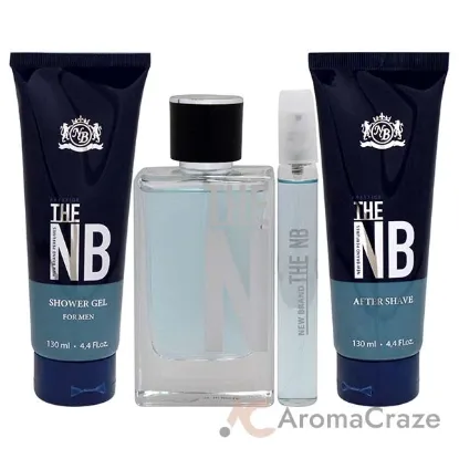 Picture of Prestige The New Brand by New Brand for Men - 4 Pc Gift Set 3.3oz EDT Spray, 0.5oz EDT Spray , 4.4oz Shower Gel, 4.4oz After Shave