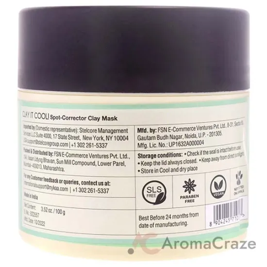 Picture of Clay It Cool Clay Mask - Spot Corrector by Nykaa Naturals for Women - 3.52 oz Mask
