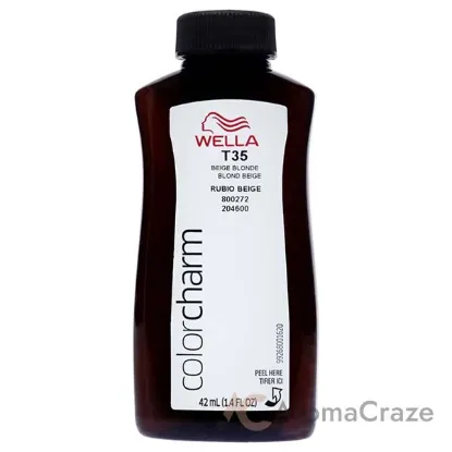 Picture of Color Charm Permanent Liquid Toner -T35 Beige Blonde by Wella for Women - 1.4 oz Toner