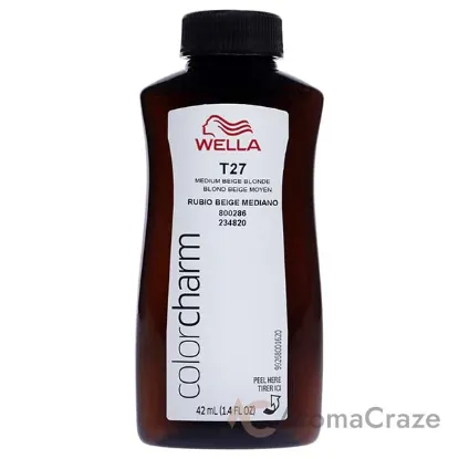 Picture of Color Charm Permanent Liquid Toner - T27 Medium Beige Blonde by Wella for Women - 1.4 oz Toner