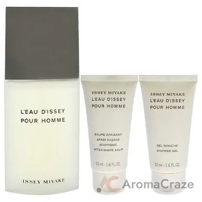 Picture of Leau Dissey Pour Homme by Issey Miyake for Men - 3 Pc Gift Set 4.2oz EDT Spray, 1.6oz Shower Gel, 1.6oz After Shave