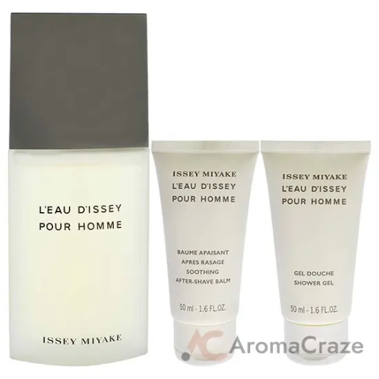 Picture of Leau Dissey Pour Homme by Issey Miyake for Men - 3 Pc Gift Set 4.2oz EDT Spray, 1.6oz Shower Gel, 1.6oz After Shave