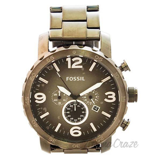 JR1437P Nate Chronograph Smoke Stainless Steel Watch by Foss
