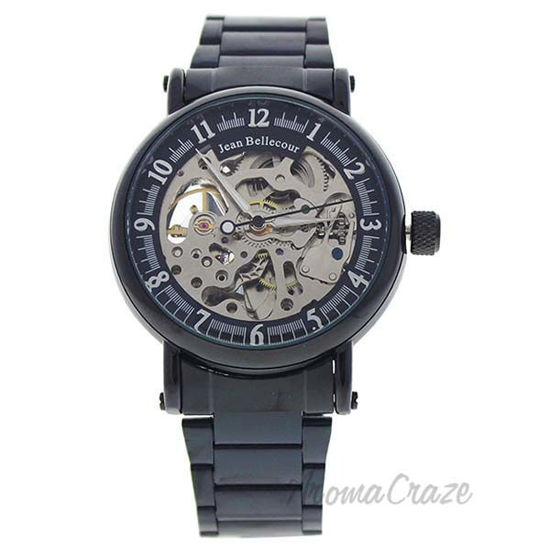 REDH3 Black Stainless Steel Bracelet Watch by Jean Bellecour