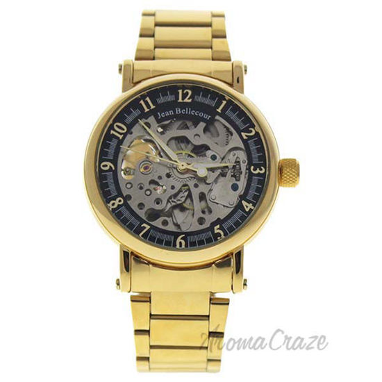 REDS28 Gold Stainless Steel Bracelet Watch by Jean Bellecour