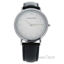 AO-01 Silver/Black Leather Strap Watch by Andreas Osten for 