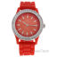 2032L-R Orange Silicone Strap Watch by Kim and Jade for Wome