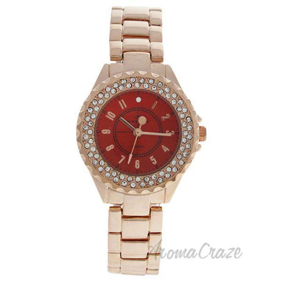 2033L-GPR Rose Gold Stainless Steel Bracelet Watch by Kim an