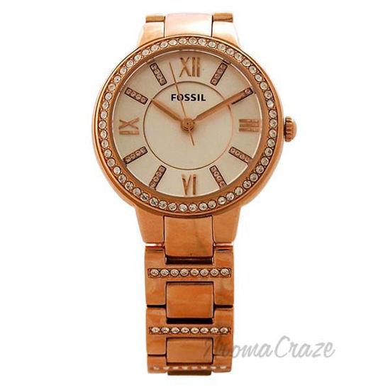 ES3284P Virginia Rose-Tone Stainless Steel Watch by Fossil f