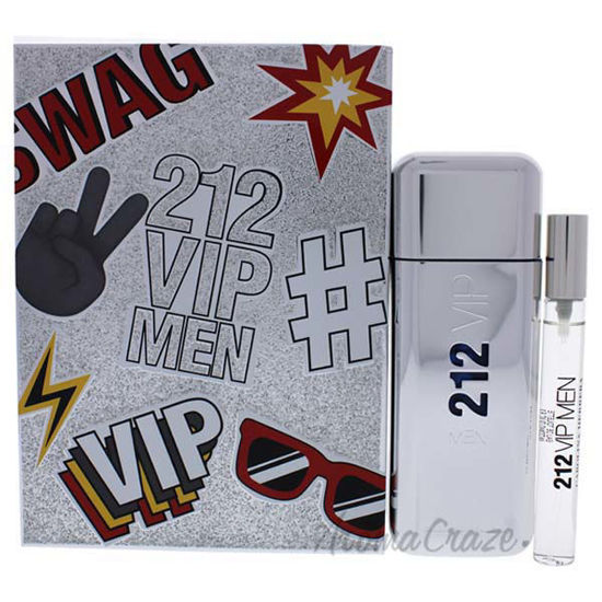 212 VIP Men by Carolina Herrera for Men - 2 Pc Gift Set 3.4o