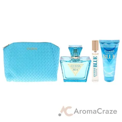 Picture of Guess Seductive Blue by Guess for Women - 4 Pc Gift Set 2.5oz EDT Spray, 0.5oz EDT Spray, 3.4oz Body Lotion, Pouch