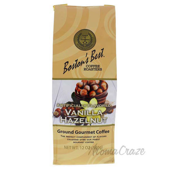 Vanilla Hazelnut Ground Gourmet Coffee by Bostons Best - 12 