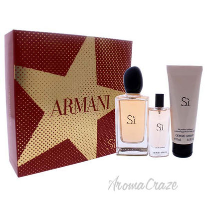 Giorgio Armani Si by Giorgio Armani for Women - 3 Pc Gift Se