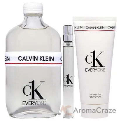 Picture of CK Everyone by Calvin Klein for Unisex - 3 Pc Gift Set 6.7oz EDT Spray, 0.33oz EDT Spray, 3.3oz Shower Gel