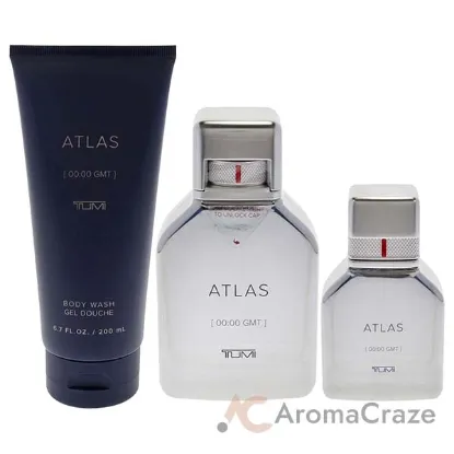 Picture of Atlas by Tumi for Men - 3 Pc Gift Set 3.4oz EDP Spray, 1oz EDP Spray, 6.7oz Body Wash