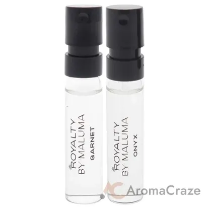 Picture of The King Collection by Royalty By Maluma for Men - 2 Pc Mini Gift Set 0.05oz Onyx EDP Spray Vial (Mini), 0.05oz Garnet EDP Spray Vial (Mini)