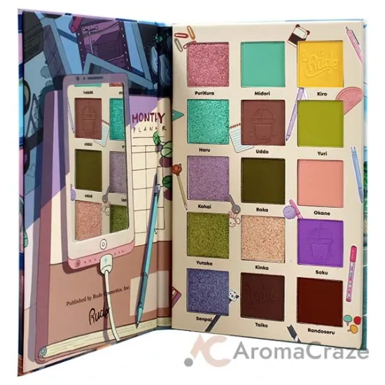 Picture of Manga Collection Pressed Pigments and Shadows Palette - Attitude Academia by Rude Cosmetics for Women - 0.77 oz Palette