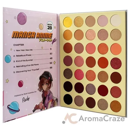 Picture of Manga Anime 35 Pressed Pigment and Shadow Book 2B by Rude Cosmetics for Women - 1.34 oz Eye Shadow