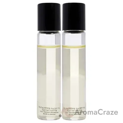 Picture of The Piece - Black by NCP for Unisex - 3 Pc 2 x 4.9ml Olfactive Facet -701 Leather and Vetiver EDP Roll On, Necklace