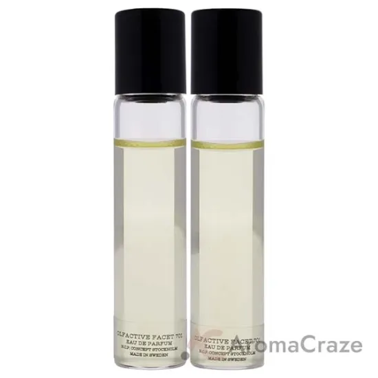 Picture of The Piece - Silver by NCP for Unisex - 3 Pc 2 x 4.9ml Olfactive Facet -701 Leather and Vetiver EDP Roll On, Necklace