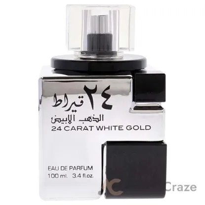 Picture of 24 Carat - White Gold by Lattafa for Unisex - 3.4 oz EDP Spray
