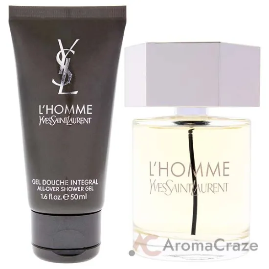 Picture of LHomme by Yves Saint Laurent for Men - 2 Pc Gift Set 3.3oz EDT Spray, 1.6oz Shower Gel