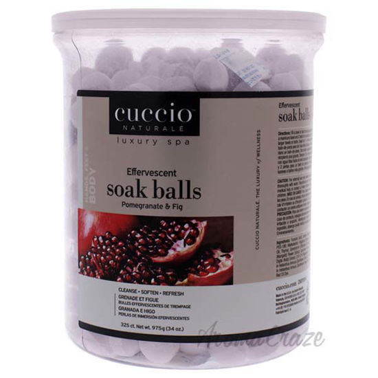 Soak Balls Effervescent - Pomegranate and Fig by Cuccio for 