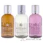 Picture of Spicy and Cytrus Body Care Collection Set by Molton Brown for Unisex - 3 Pc 3.3oz Re-Charge Black Pepper Bath and Shower Gel, 3.3oz Orange and Bergamot Bath and Shower Gel, 3.3oz Fiery Pink Pepper Bath and Shower Gel