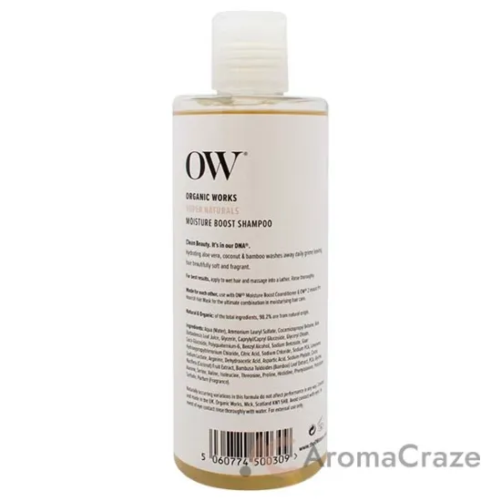 Picture of Super Naturals Moisture Boost Shampoo by Organic Works for Unisex - 10.14 oz Shampoo