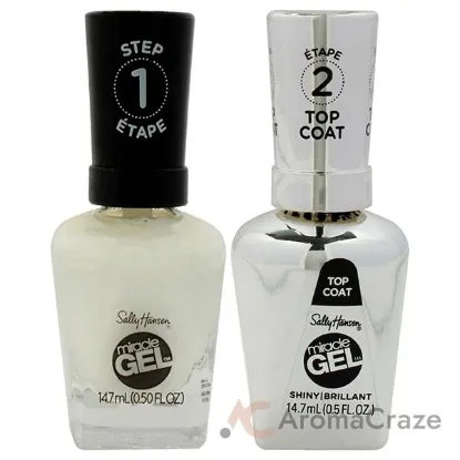 Picture of Miracle Gel Nail Polish Duo - 900 Get Mod by Sally Hansen for Women - 2 x 0.5 oz Miracle Gel Nail Polish - 789 Get Mod, Miracle Gel - 101 Shiny Brilliant