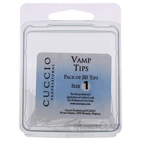 Vamp Tips - 1 by Cuccio Pro for Women - 50 Pc Acrylic Nails