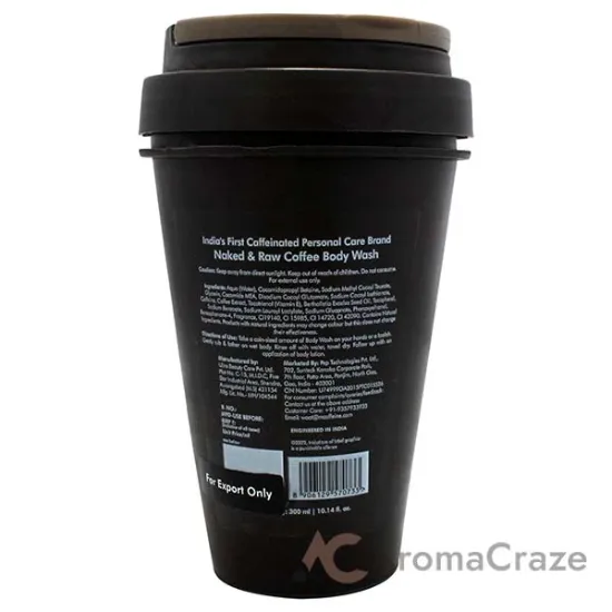 Picture of Naked and Raw Coffee Body Wash - Brazil Nut Oil by mCaffeine for Unisex - 10.14 oz Body Wash