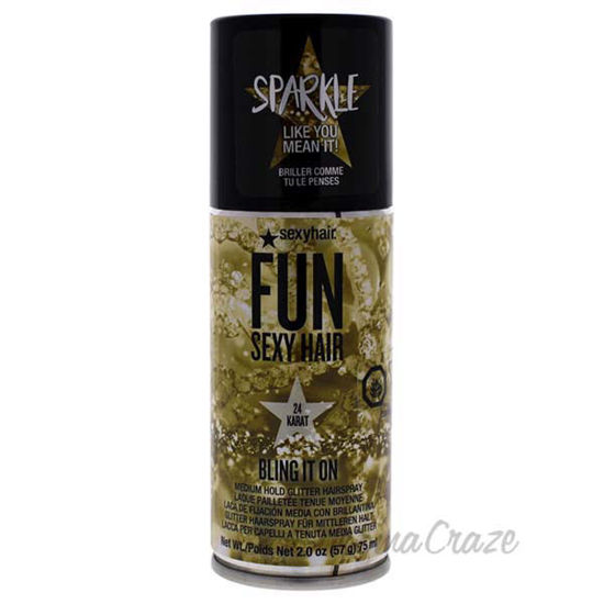 Bling It On - Gold by Sexy Hair for Unisex - 2 oz Hair Spray