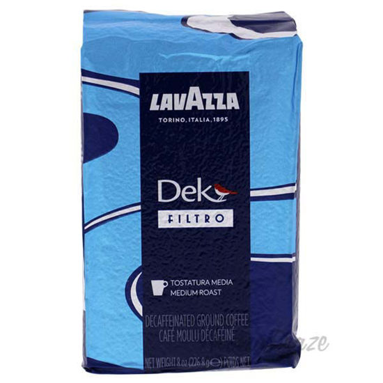 Dek Filtro Medium Roast Decaffeinated Ground Coffee By Lavaz