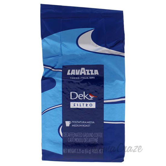 Dek Filtro Medium Roast Decaffeinated Ground Coffee By Lavaz