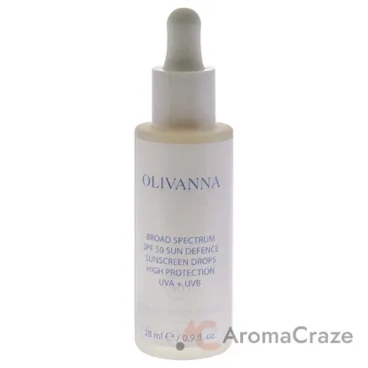 Picture of Sun Defence Sunscreen Drops High Protection SPF 50 by Olivanna for Women - 0.9 oz Drops