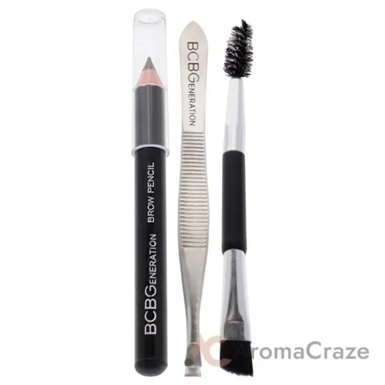 Picture of Brow Perfecting Set by BCBGeneration Cosmetics for Women - 6 Pc 0.05oz Highlighter Powder, 3 x 0.05oz Brow Powder, 0.04oz Brow Wax, Brow Pencil, Tweezer, Spoolie and Eyebrow Brush