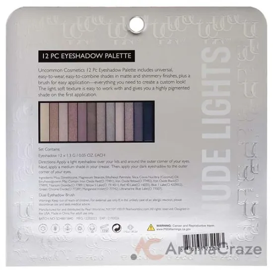 Picture of Eyeshadow Palette by Uncommon Cosmetics for Women - 12 x 0.05 oz Palette