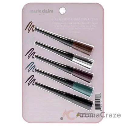 Picture of Liquid Eyeliner Collection Set by Marie Claire for Women - 5 Pc Liquid Eyeliner