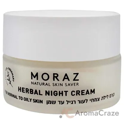 Picture of Herbal Night Cream For Normal to Oily Skin by Moraz for Unisex - 1.7 oz Cream