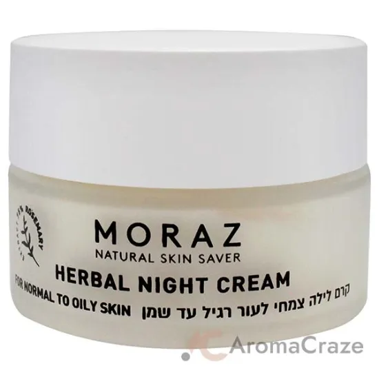 Picture of Herbal Night Cream For Normal to Oily Skin by Moraz for Unisex - 1.7 oz Cream