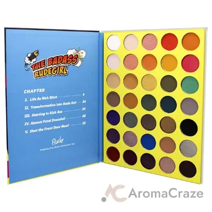 Picture of The Badass Rudegirl 35 Eyeshadow Palette - Book 6 by Rude Cosmetics for Women - 1.34 oz Eye Shadow