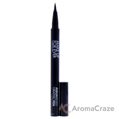 Picture of Aqua Resist Graphic Pen 24H Waterproof - 1 Black by Make Up For Ever for Women - 0.01 oz Eyeliner